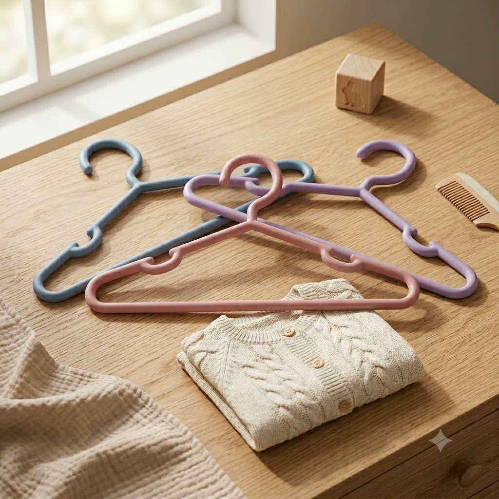 TinyCloset Rainbow Hangers – Set of 30